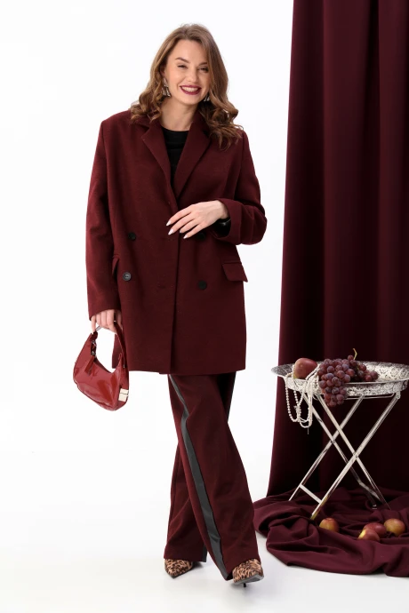 Брюки NikVa н909-1 бордо #1