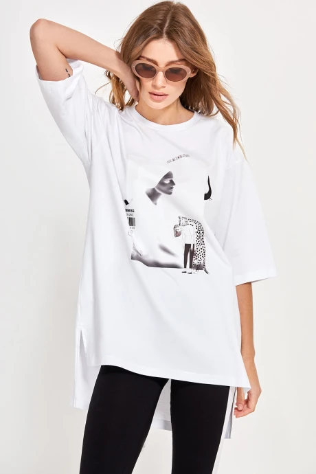 Джемпер (кофта) RIVOLI 6037 белый #1