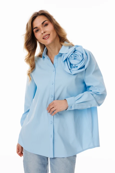 Блузка Ларс Стиль 1056 голубой #1