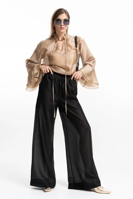 Брючный костюм SILVERSPISE 8545 беж+чёрный #1