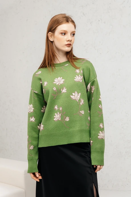 Джемпер (кофта) Romgil РВ0141-ХМ5 Зеленая оливка #1