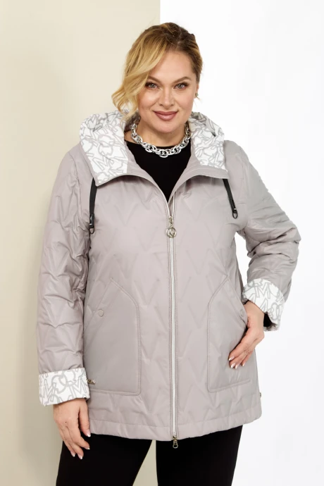 Стеганая куртка Shetti 2183 пудра #1