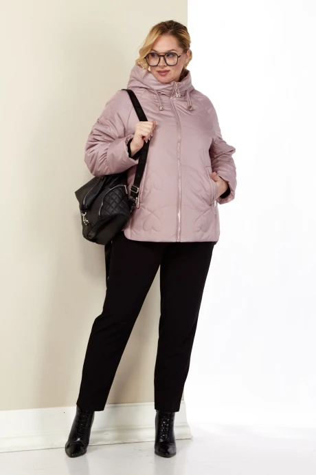 Стеганая куртка Shetti 2185 пудра #1