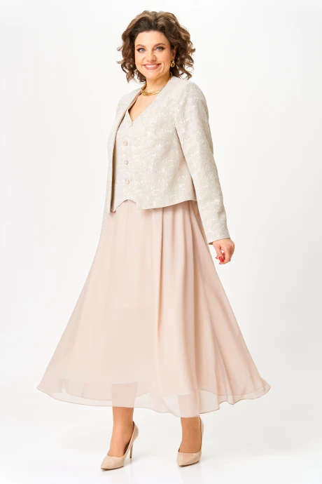 Костюм с платьем Bonna Image 970/1 бежевый двойка #1