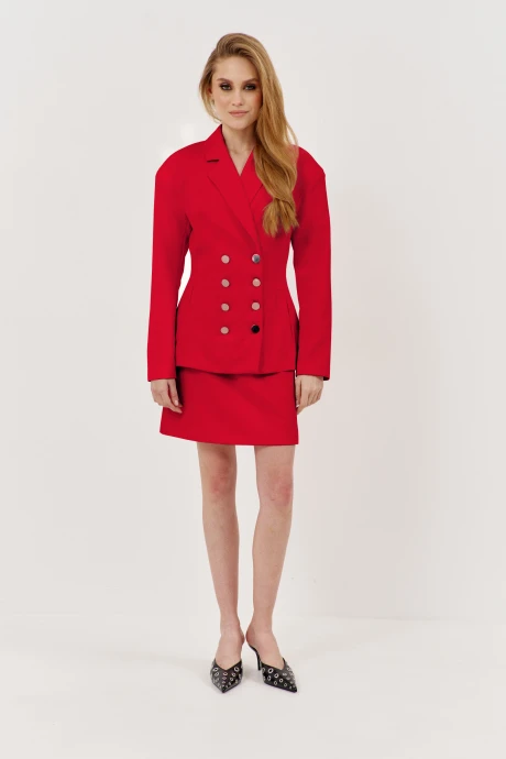 Юбочный костюм FLAIM 1146.02 красный двойка #1