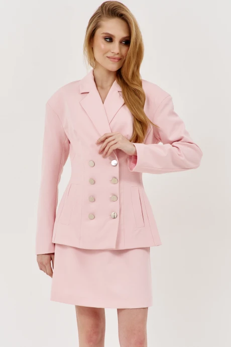 Приталенный жакет (пиджак) FLAIM 1147.01 розовый #1