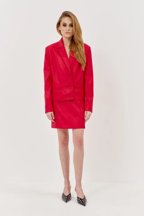 Юбочный костюм FLAIM 1156 красный двойка #1