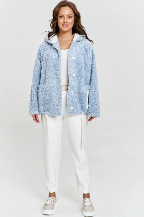 Куртка из экомеха AVE RARA 1031/2 голубой #1