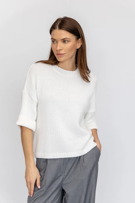 Джемпер (кофта) Romgil РВ0151-ХЛ2 Белый #1