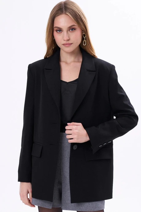 Однобортный жакет (пиджак) KaVaRi 6006 Черный #1