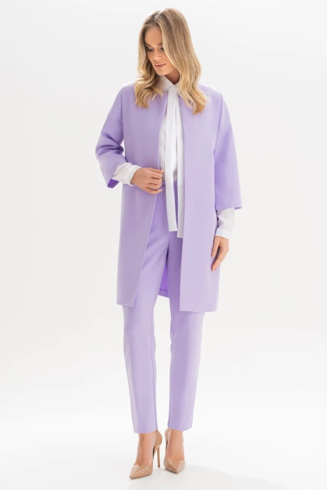 Брючный костюм ЮРС 25-525-1 лаванда тройка #1