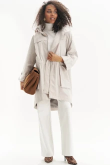 Куртка из плащевой ткани ЮРС 25-508-1 бежевый