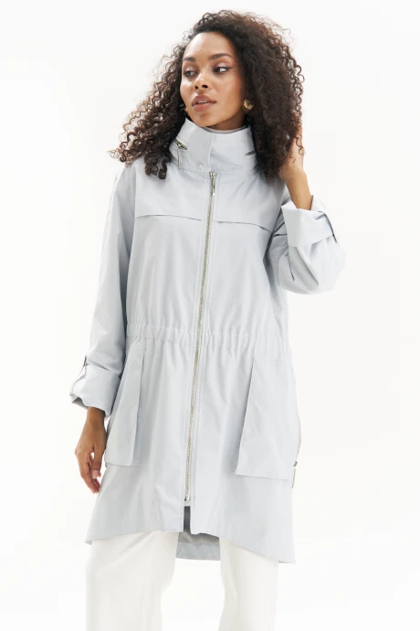 Куртка из плащевой ткани ЮРС 25-508-2 серо-голубой #1