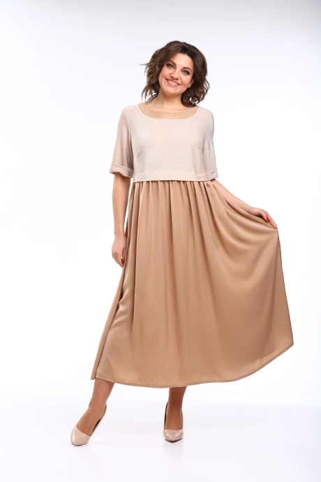 Платье Michel Chic 2173 бежевый #1
