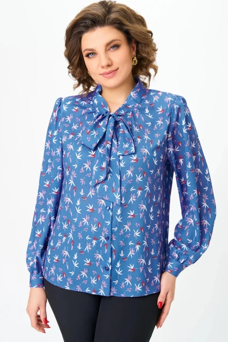 Блузка Дали 7011 голубой #1