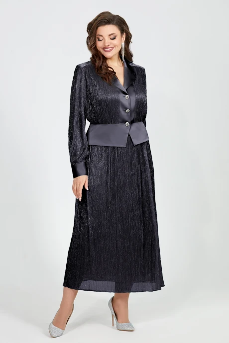 Юбочный костюм Mira Fashion 5528-2 синий двойка #1