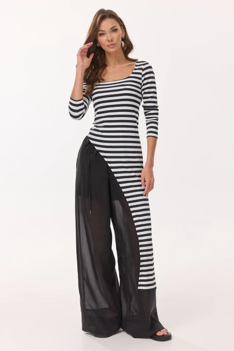 Джемпер (кофта) Buter 3061 бело-черный #1