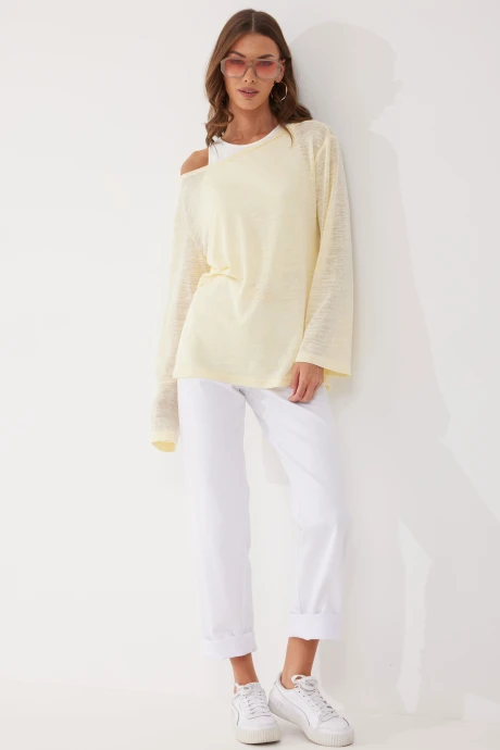 Джемпер (кофта) Люше 4049 желтый #1