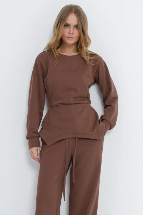 Джемпер (кофта) PiRS 5811 Коричневый #1