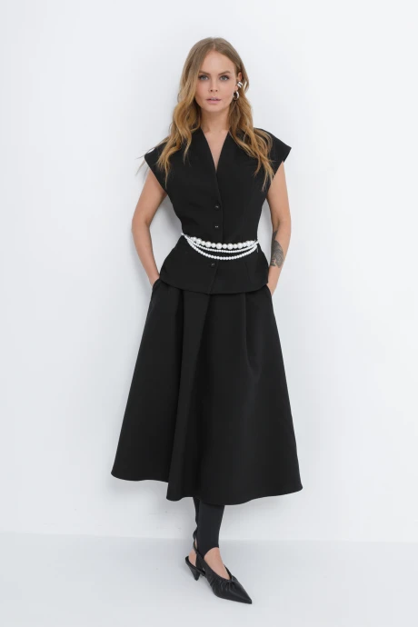 Юбочный костюм PiRS 5829 черный двойка #1