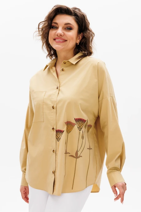 Рубашка Michel Chic 784 песочный #1