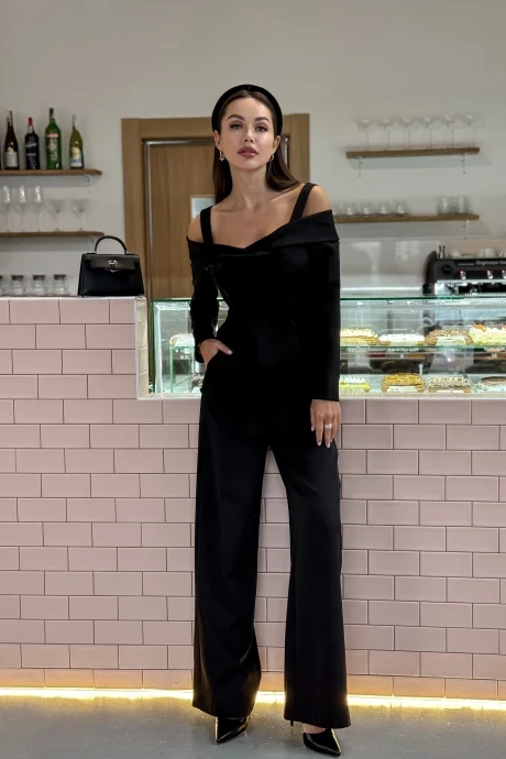 Брючный костюм *Распродажа AURA of the day 9238 чёрный двойка #1