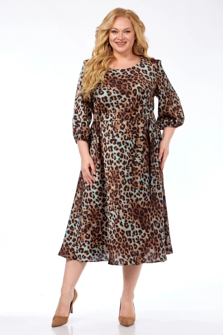 Платье Элль-стиль 2275/9 принт леопард #1
