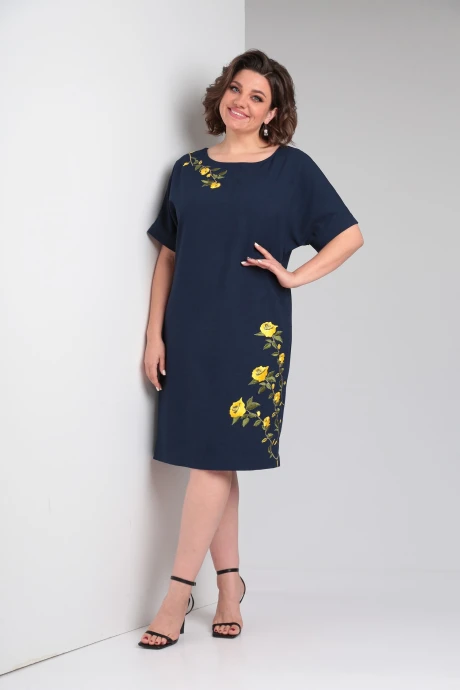 Платье Ладис Лайн 1554 темно-синий #1