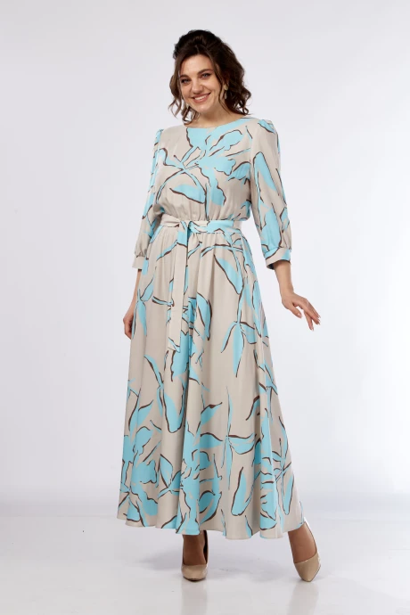 Платье Moda-Versal П-2525 голубой #1