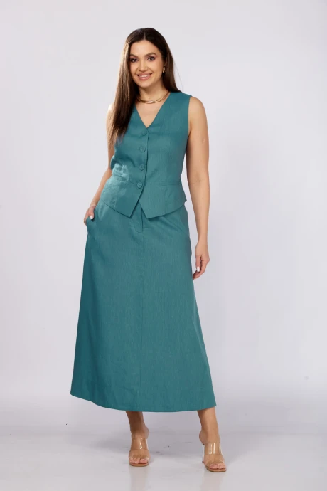Юбочный костюм MALI 724-003 морская зелень #1