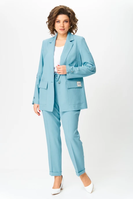 Брючный костюм Bonna Image 987/2 голубой тройка #1