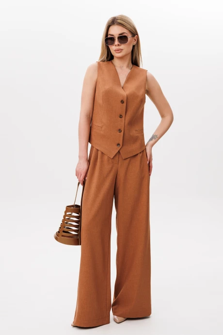 Брючный костюм AmberaStyle 2093-3 терракот двойка #1
