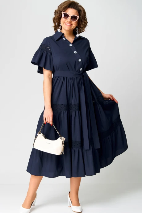 Платье EVA GRANT 7181Е темно-синий #1
