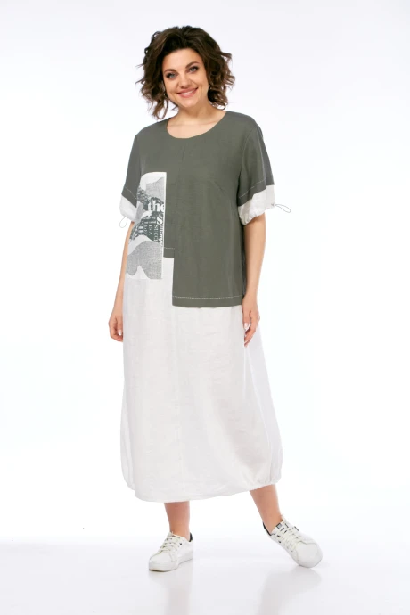 Платье Diamant 2049 олива #1