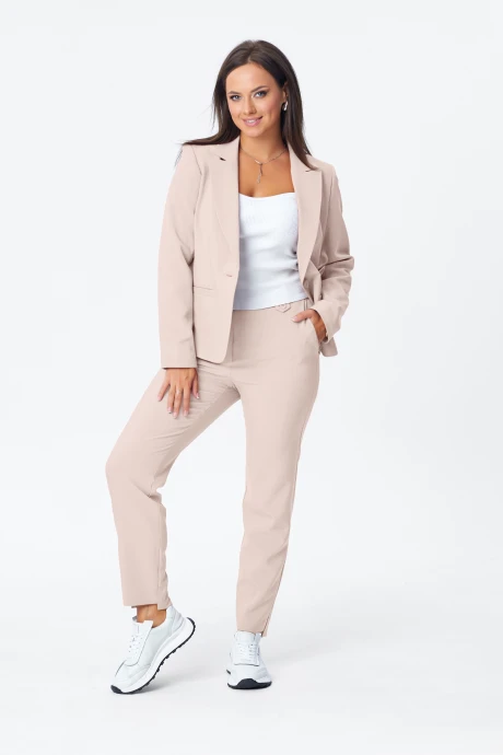 Брючный костюм Vilena Fashion 1003 кремовый двойка #1