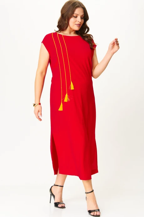 Платье SOVA 11284 красный #1