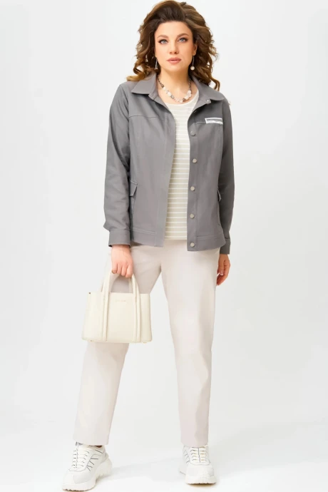 Бомбер FITA 20652 угольно-коричневый #1