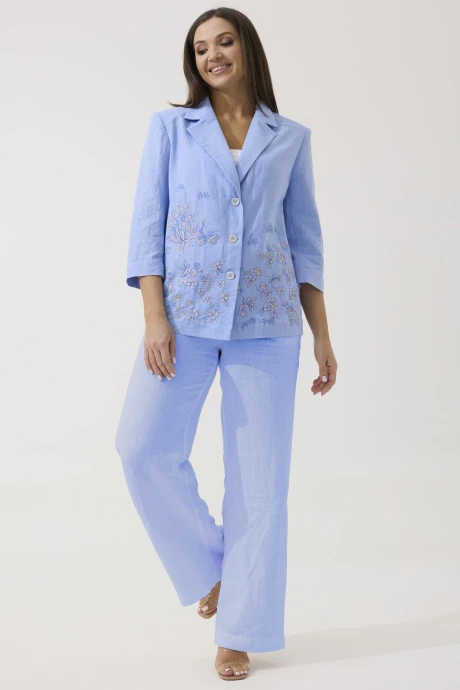 Брючный костюм Ma Cherie 3133 голубой двойка #1