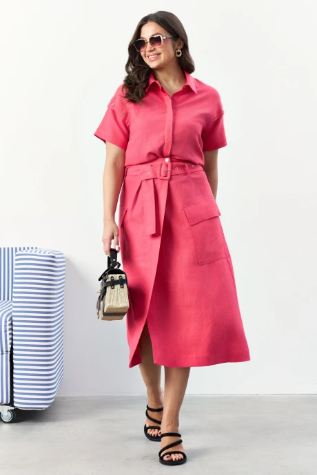 Юбочный костюм Lissana 4916 малиновый двойка #1