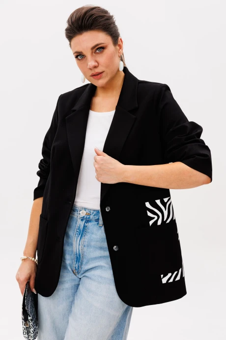 Жакет (пиджак) Anelli 1524 урбан зебра #1