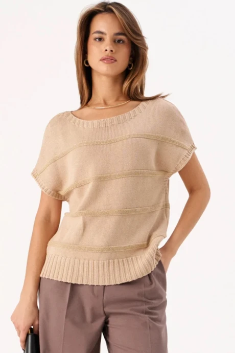 Джемпер (кофта) Romgil РВ0177-ХМ2 крем-брюле, золото #1