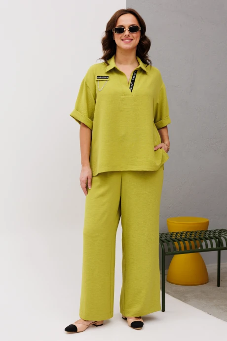 Брючный костюм INVITE 6091 горчица двойка #1