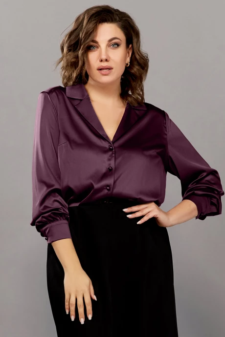 Блузка Ольга Стиль 911 марсала #1