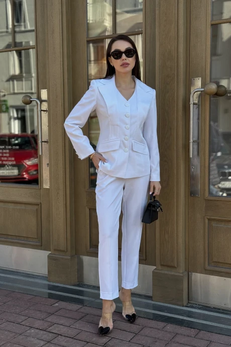 Брючный костюм AURA of the day 9250 кремовый двойка #1