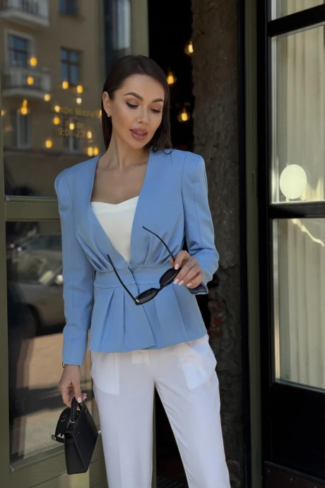 Жакет (пиджак) AURA of the day 1130 голубой #1