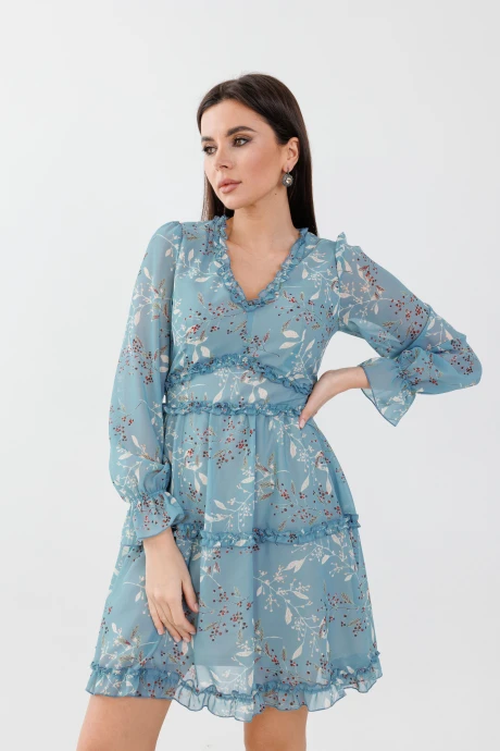 Платье Anelli 1580 голубая лагуна #1