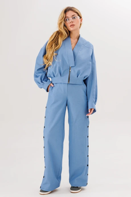 Брюки AmberaStyle 1115 ГОЛУБОЙ #1