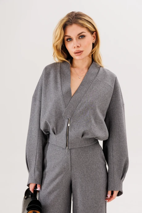 Жакет (пиджак) AmberaStyle 1108-3 серый #1