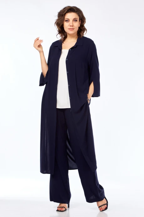 Брючный костюм Медея и К 2257 синий тройка #1