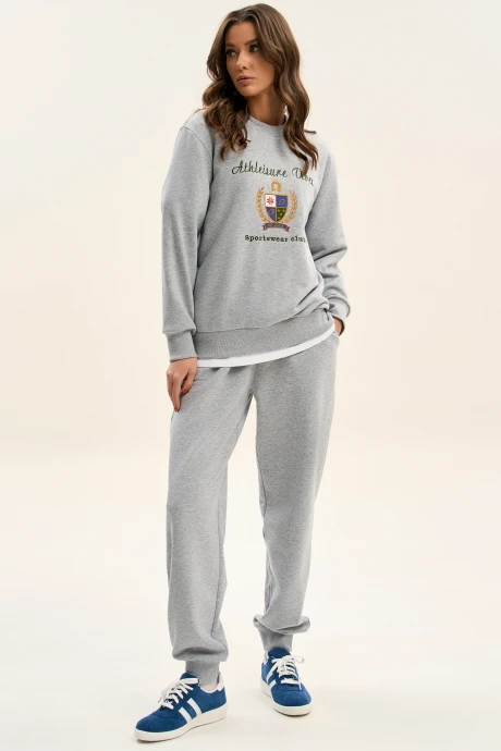 Спортивный костюм GO F3107E/50-04 серый меланж двойка #1